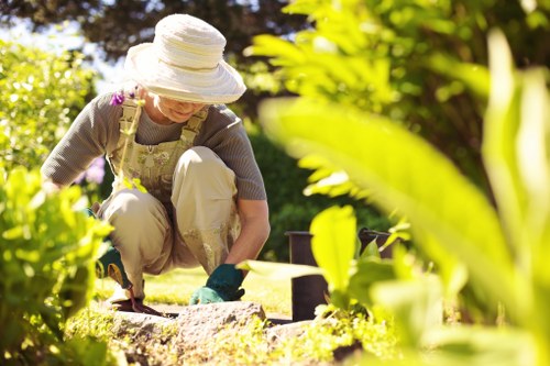 Gardener Surbiton team at work designing a garden